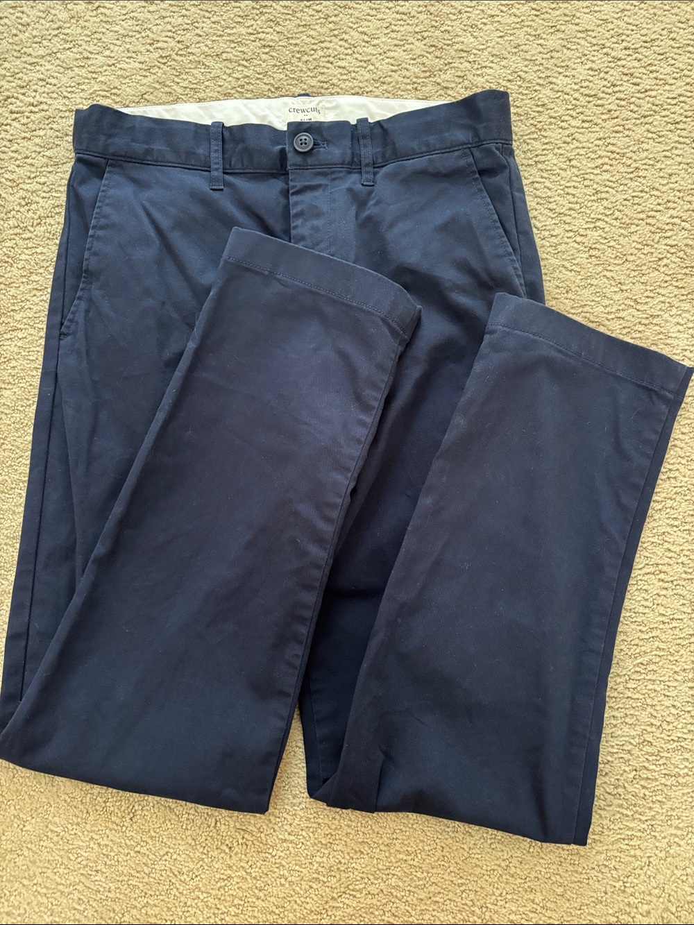 J. Crew Factory Crewcuts Dark Navy Cotton Chinos